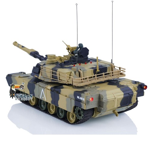 Heng Long 1/24 Scale RC Tank Abrams M1A2 3816-2 2.4G Battle Tank Model Gearbox - Picture 10 of 12