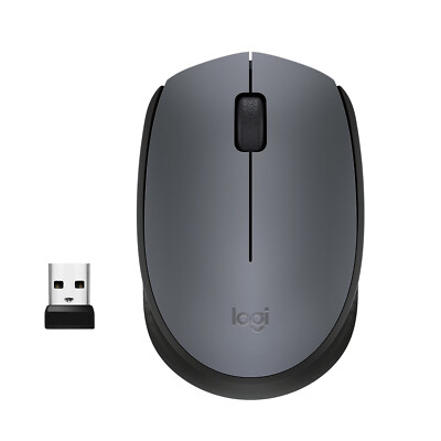 Logitech M170 Kabellose Maus | Grau 1000 DPI USB Nano-Empfänger Ergonomisch