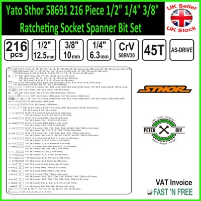 Yato Sthor 58691 216 Piece 1/2