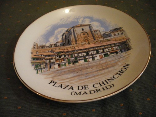 PLATO PORCELANA FINA DE CHINCHON EN MADRID ( ESPAÑA ) - Imagen 10 de 12