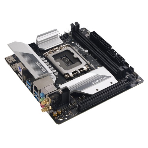 Biostar B660T-Silver Mainboard - Motherboard, m-ITX, B660, LGA1700, DDR4, 2x M.2 - Bild 3 von 4