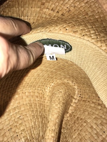 ENMON Accessoires Damen Strand Cowboy Hut 100% Naturfaser Gr. M Lederband - Bild 5 von 16