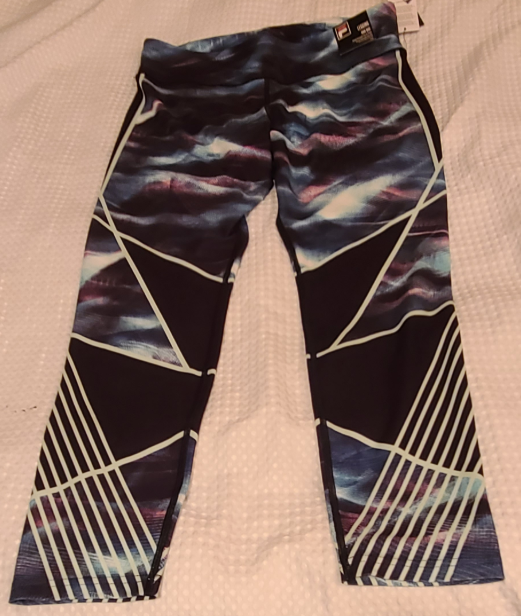 Leggings donna Fila multicolore vita alta XXL NUOVI CON ETICHETTE