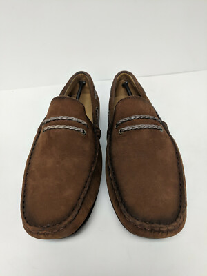Massimo Matteo Rope Driver Loafers, Tan Nubuck, Mens 7.5 M  display picture 3