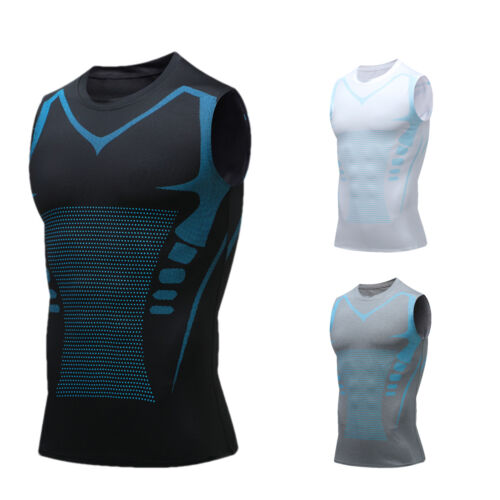 Mens Sleeveless T Shirt Quick Dry Vest Tank Tops Sport Gym Yoga Fitness Workout