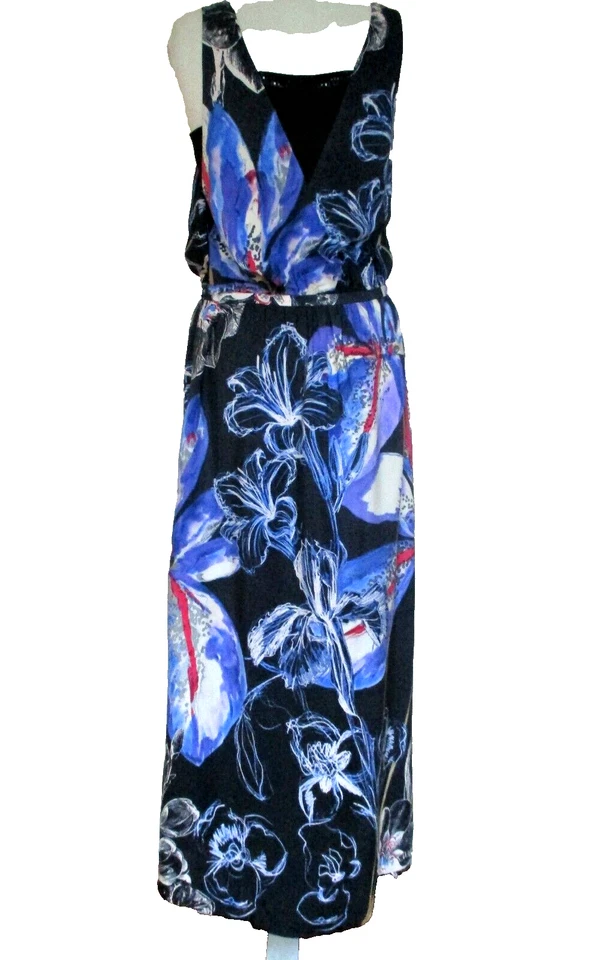 Платье макси Leifsdottir Anthropologie SUKI размер 4 женское многоцветное новое без ценников цветочный принт - Изображение 4 из 4