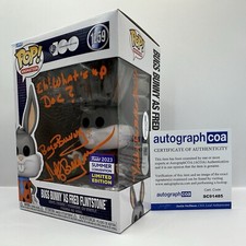 Jeff Bergman AUTOGRAPH Bugs Bunny As Fred Flintstone 1259 Signed Funko Pop ACOA