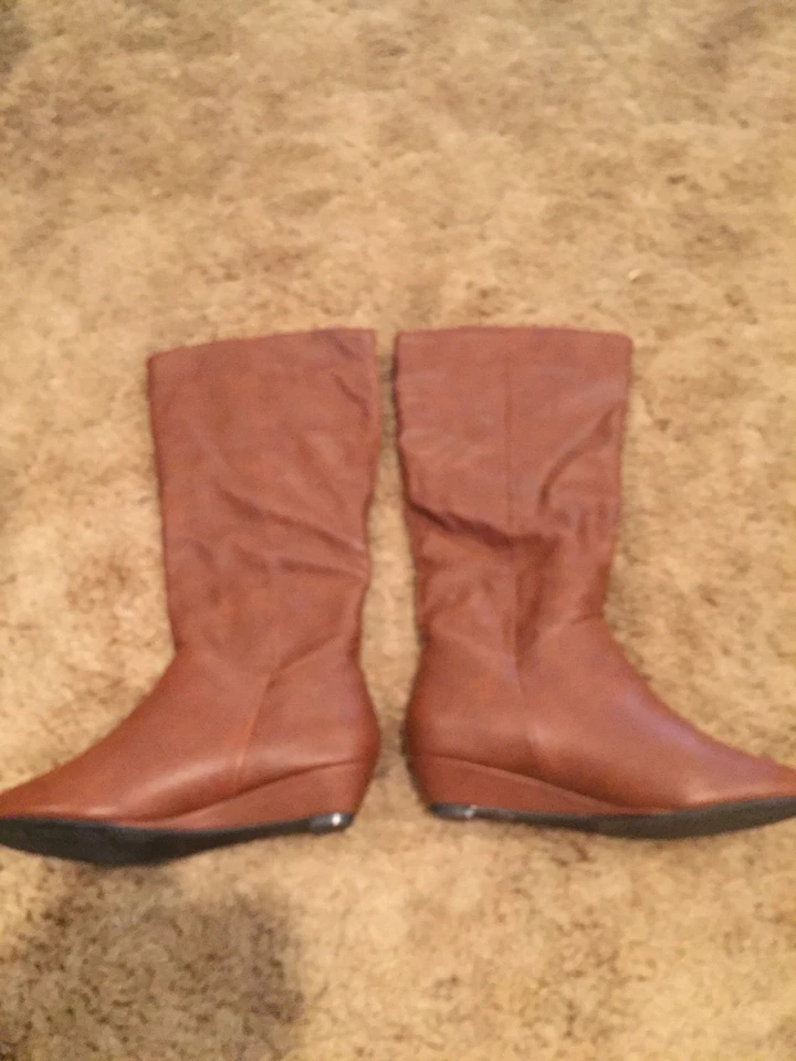 Botas casuais femininas Olsenboye marrom-7M - Imagem 3 de 4