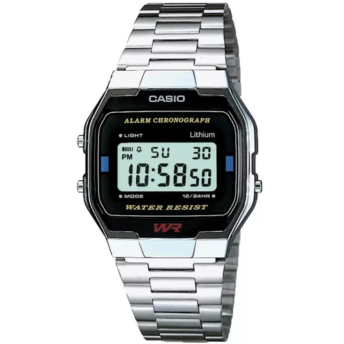 Casio Chronograph Collection Uhr A163WA-1QES in silberfarben 2 Jahre Garantie