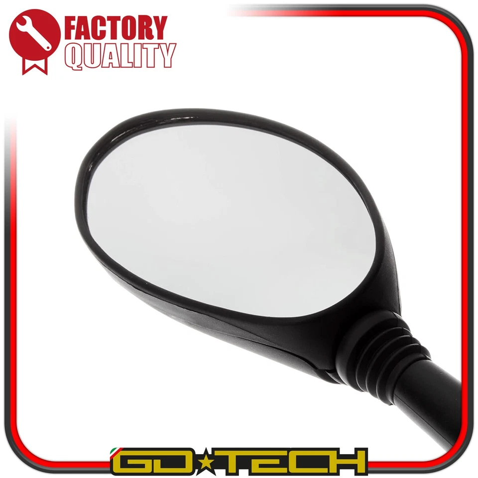 COPPIA SPECCHIETTI PIAGGIO VESPA ET2 ET4 50 125 150 SPECCHI RETROVISORI NERI - Immagine 4 di 4