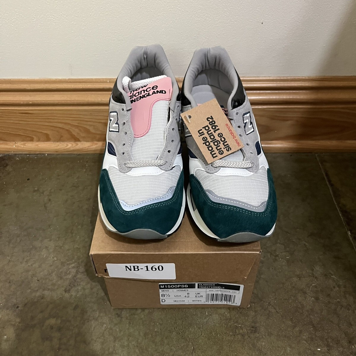Size 8.5 - New Balance 1500 Made In England Pacific Majolica