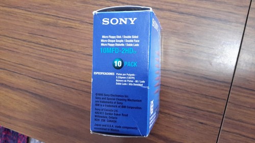 Sony MFD2HD x10 microdisks new opened box 2HD 3.5 floppy disk - Picture 4 of 7