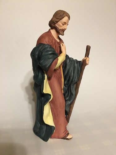 Kirkland Signature Nativity (13 Pc) Set Replacement 8" JOSEPH WITH STAFF #75177 - Picture 6 of 12