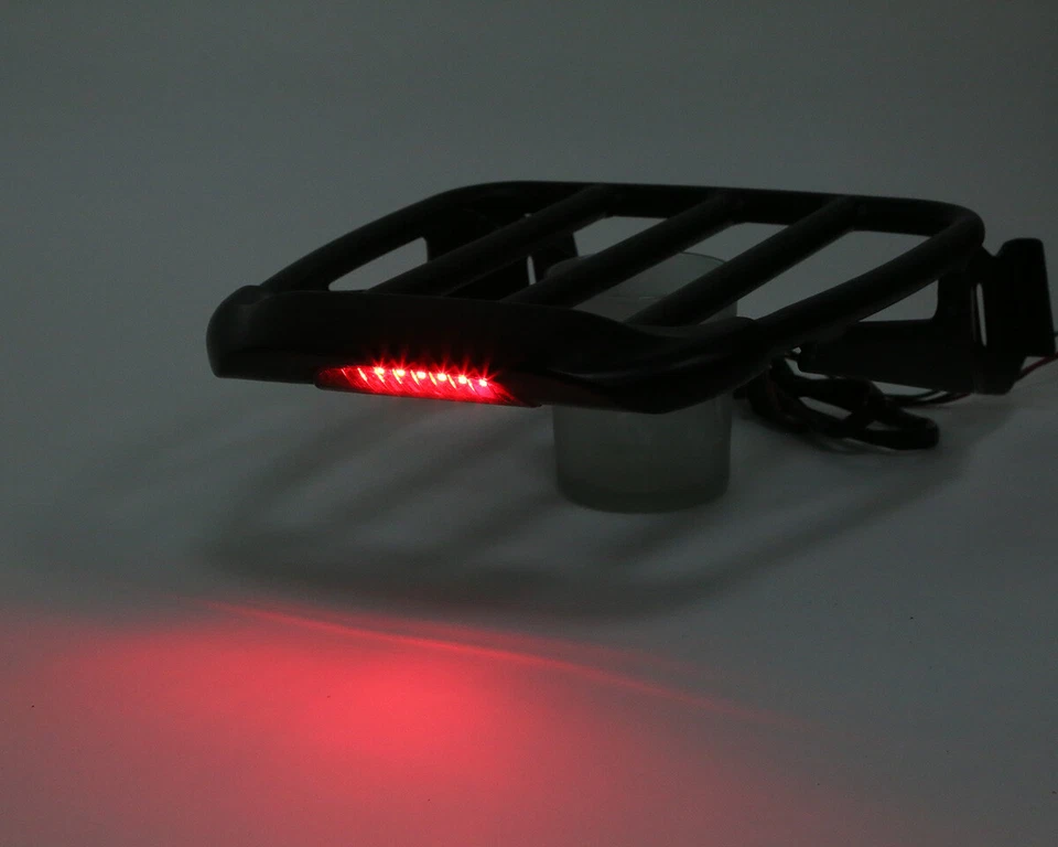 Bagageiro removível 2-up compatível com Harley Sportster XL 2004-2021 Dyna 06-22 - Imagem 3 de 4