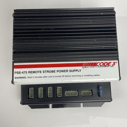 Code 3 Public Safety Equipment Pse-475 75 Watt Strobe Power Supply 4 Outlet