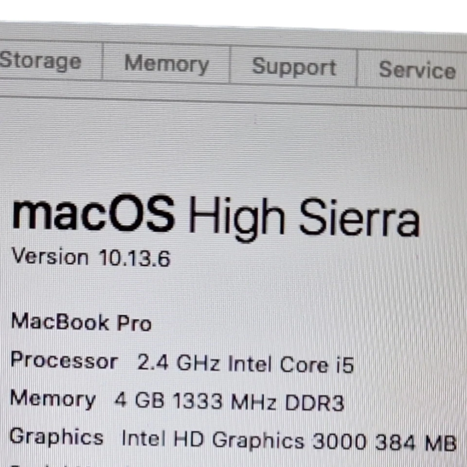 Apple MacBook Pro 13", Intel Core i5, 2.4GHz, 2012, 500GB HDD, 4GB RAM, A1278 - Image 3 of 4