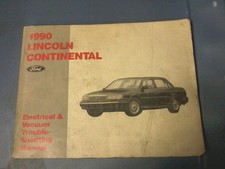1990 Lincoln Continental Electrical Vacuum Troubleshooting Manual