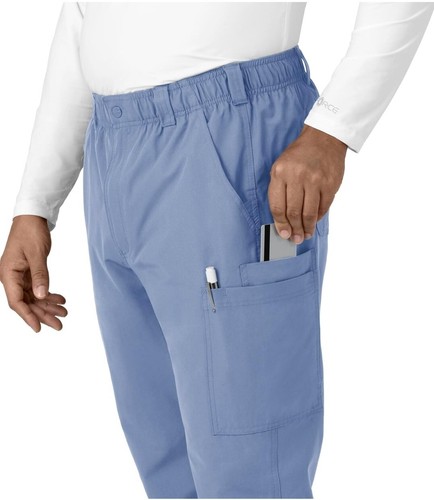 Medium Tall Carhartt Mens Force Modern Fit Straight Leg Cargo Pants Scrubs Black - Picture 6 of 12