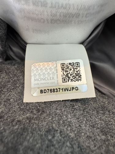 Moncler Men's Down Wool Rodin Jacket in Gray - 3/M - 50% OFF (MSRP $1400) - RARE - Picture 8 of 8
