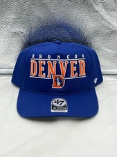 Denver Broncos NFL '47 Brand Throwback Blue Script Hitch Snapback Adjustable Hat