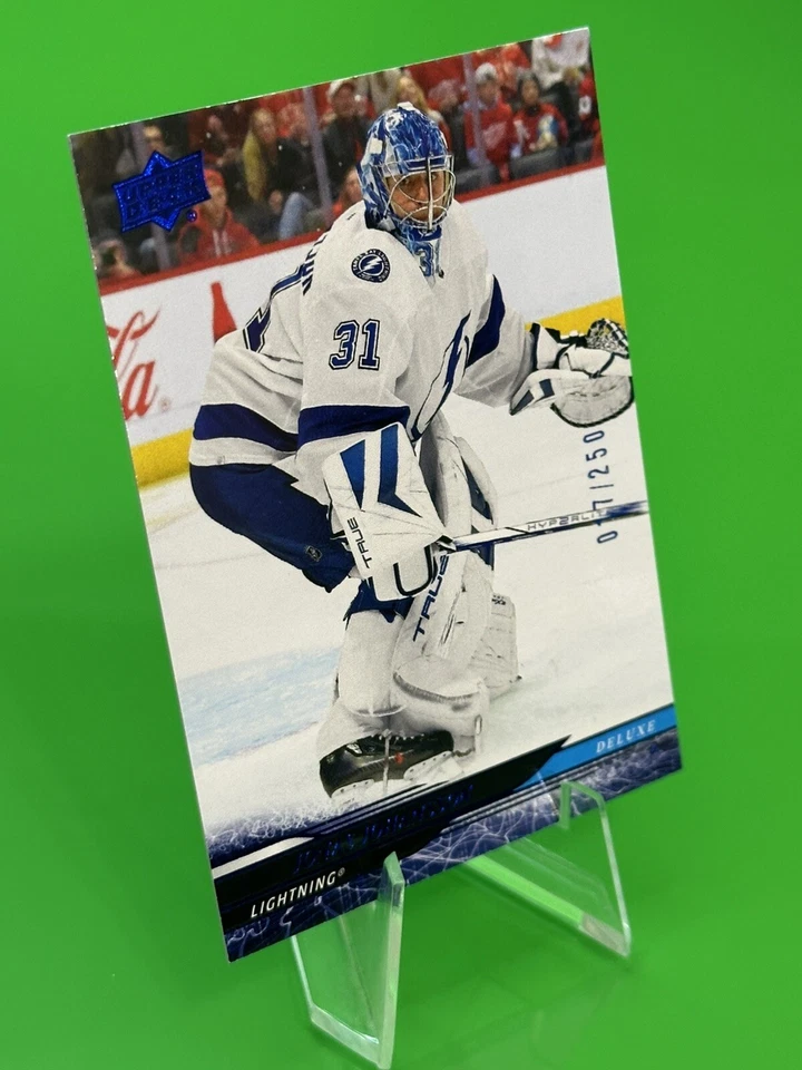 ❄️2024-25 Upper Deck Series 1 Deluxe #164 Jonas Johansson 017/250, Lightning!!❄️ - Image 2 of 4