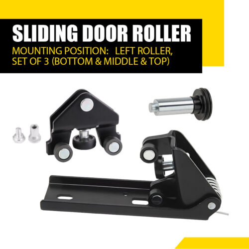 3PCS For Vauxhall Vivaro Door Roller Set Left Side 93451715 Mk2 X82 2014 - 2019 - Picture 13 of 20
