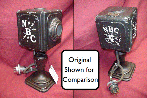 Set of 3 - Reproduction NBC side panels for RCA 4-a-1 vintage microphone - Picture 8 of 12