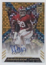 2020 Panini Donruss Elite Rookie Orange 15/25 Raekwon Davis #RA-RD Auto x3x