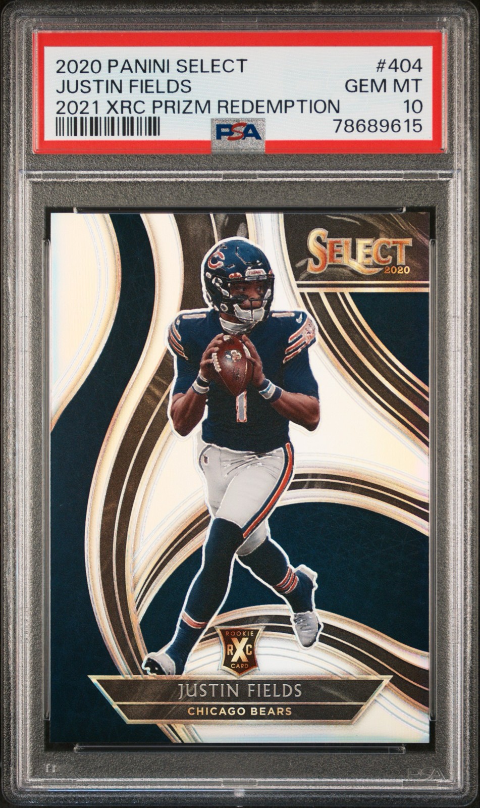 2020 Panini Select - Xrc Prizm Redemption Justin Fields #404 (RC)