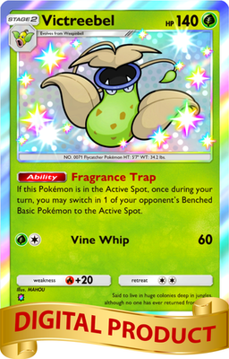 victreebel pokemon card Pokemon Pocket TCG Trading Card Game 1 Star Shiny Victreebel Mega Rising  DIGITAL
