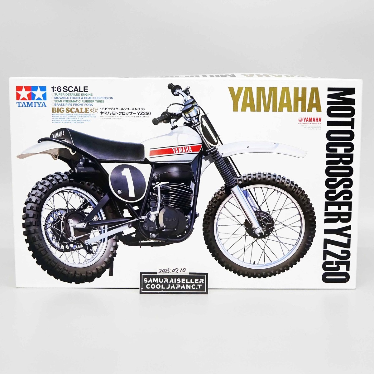TAMIYA 1/6 YAMAHA MOTOCROSSER YZ250 BIG SCALE SERIES NO.36