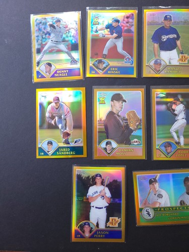 (10) 2003 Topps Chrome Baseball Gold Refractor /449 Lot - Picture 2 of 6