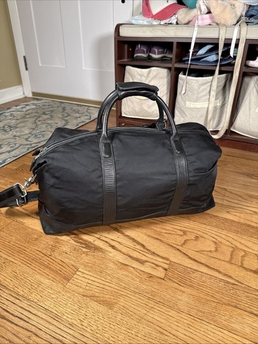 Coach Holdall Duffle Bag Black Canvas Large Zip Weekender 5497 - Picture 7 of 18