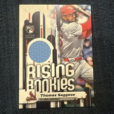 2025 Topps Update Thomas Saggese Rising Rookies Jerey Relic