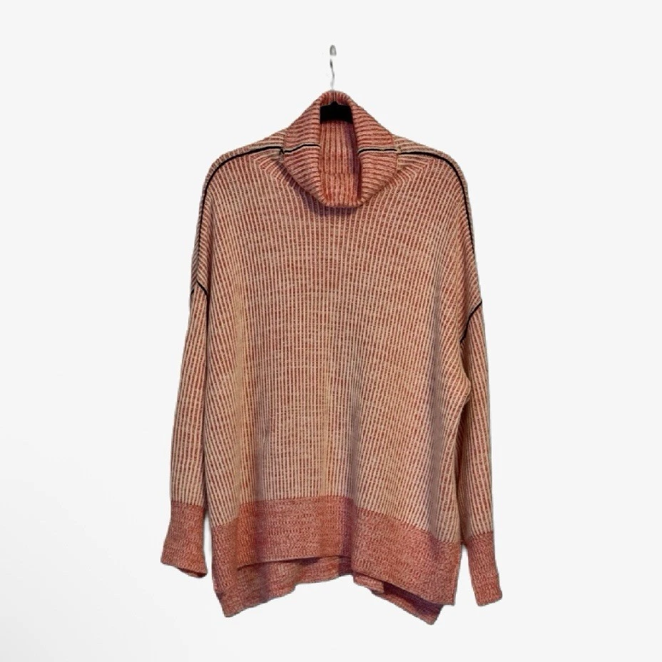 Soft Surroundings Turtleneck – Red and White Stripe, Wool Cotton Blend, Size XL - Image 2 of 4