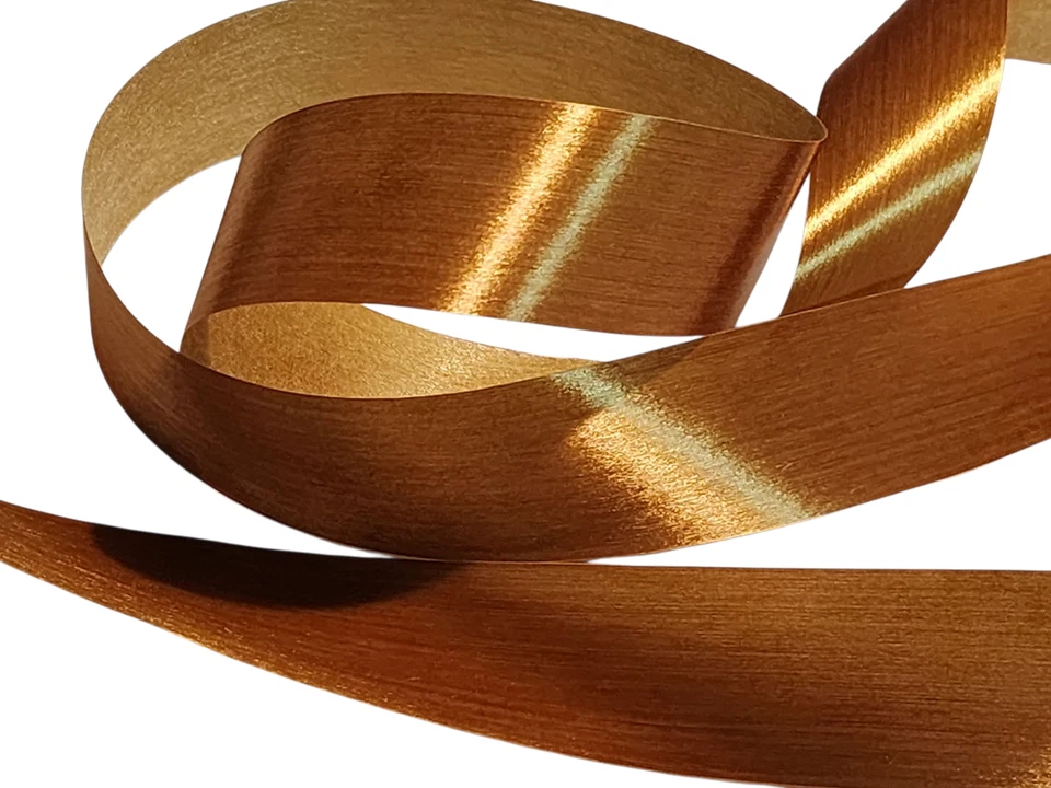 250 Yardas Sasheen 3M Satinado 1-1/4" Cinta Boda Arco Dorado Borgoña Metálico Foto 4 de 4