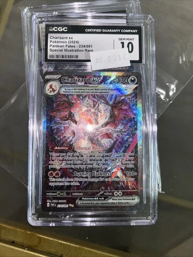 POKEMON CGC 10 2024 SV Paldean Fates Charizard ex 234/091 SIR