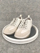 Vionic Nyla Shoes Womens Size 7 Marshmallow Leather Sneakers Comfort GOOD