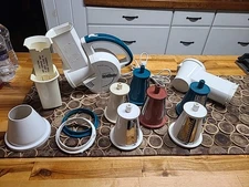 Presto Professional Salad Shooter Plus 6 Cones Electric Slicer Shredder Grater