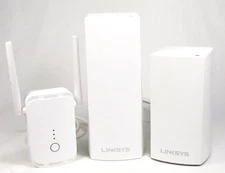 Linksys Router System WHW03 V2 Router, VLP01 Mesh Router, Macard 300Mbp Repeater