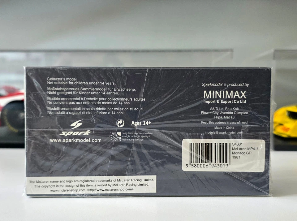1/43 Spark S4301 McLaren Mp4/1 Monaco Gp 1981 Andrea de Cesaris - Immagine 3 di 3