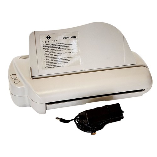 Sparco 96003 Electric Hole Punch Puncher Two and Three Hole Tested Working