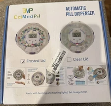 EziMedPil Automatic Pill Dispenser with Alarm, Sound & Light 6 Alarms New