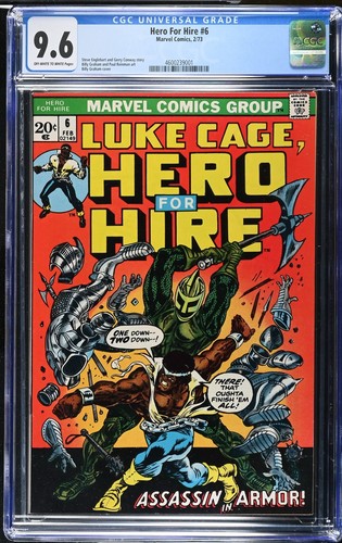 Hero For Hire #6 CGC 9.6 (1973)  Low Census.  Marvel Comics