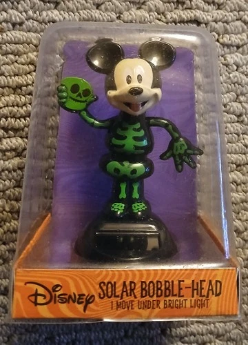 Halloween Solar Bobble Head:  Mickey Mouse - MIP!