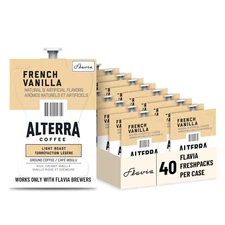 Alterra French Vanilla Coffee Freshpacks Works Only with  Brewers, Light Roast (