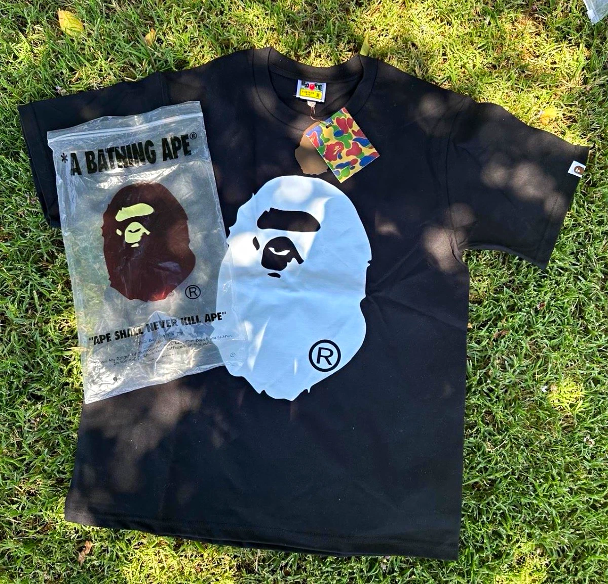 A Bathing Ape Size L Black Shirts for Men for sale | eBay