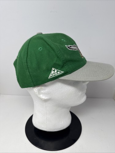Vtg Philadelphia Eagles Proline By Apex One Green SnapBack Spell Out Hat - Picture 4 of 8