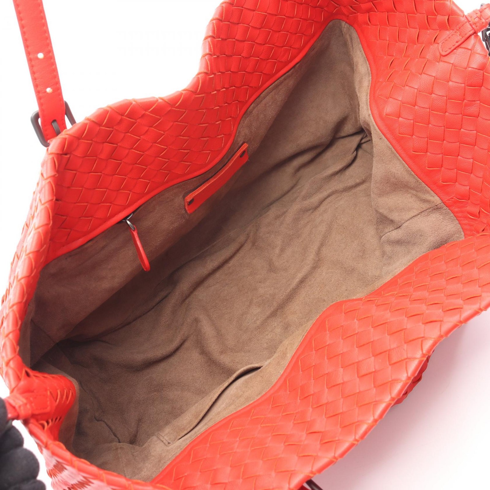 Bottega Veneta Intrecciato Tote Bag Leather Red Series thumbnail 3