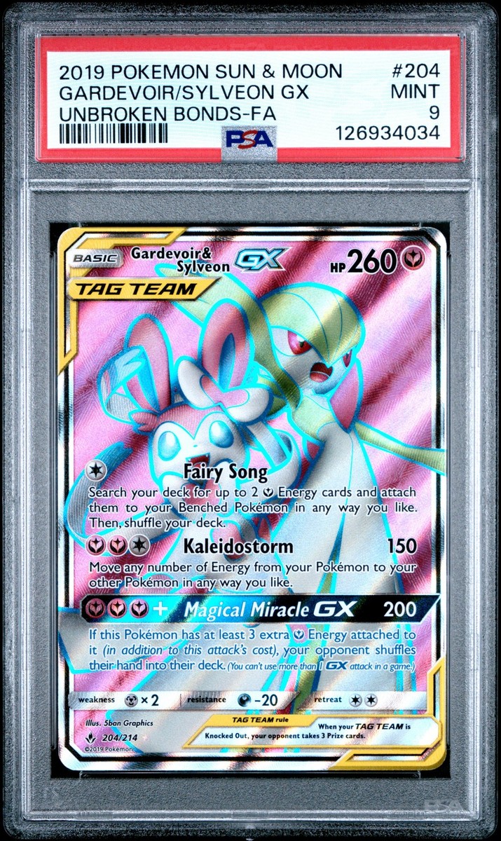 Gardevoir & Sylveon GX (Full Art) 204/214 Sm-Unbroken Bonds Holo